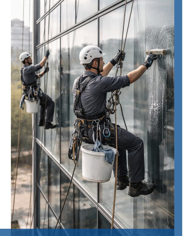 Мойка сплошного остекления в Междуреченске, заказать от 303 р.| ВЫСОТНИК-Мжд