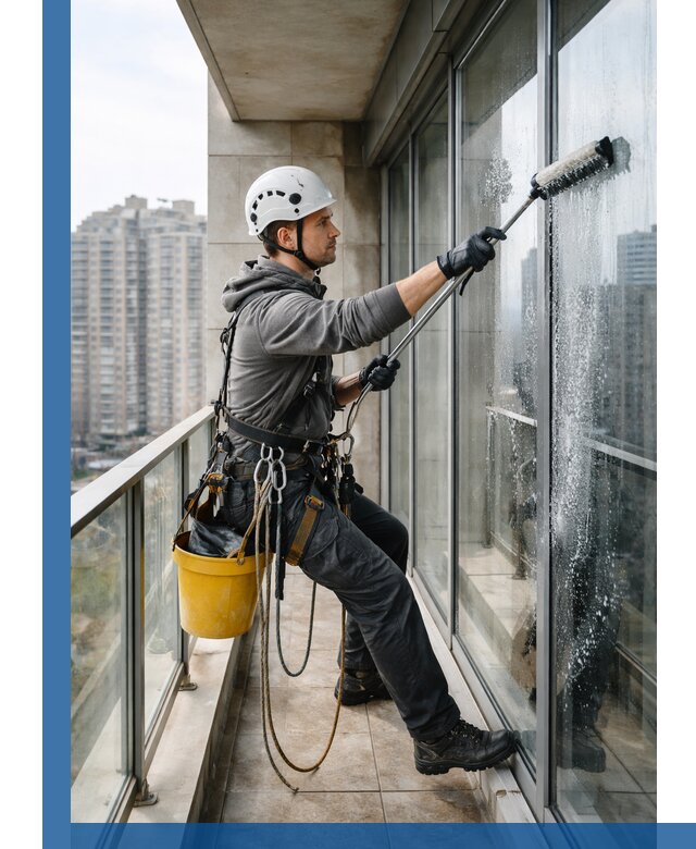 Профессиональная мойка балконного остекления в Междуреченске