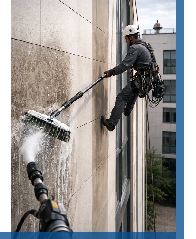 Мойка фасада из керамогранита в Междуреченске от 303 р. | ВЫСОТНИК-Мжд