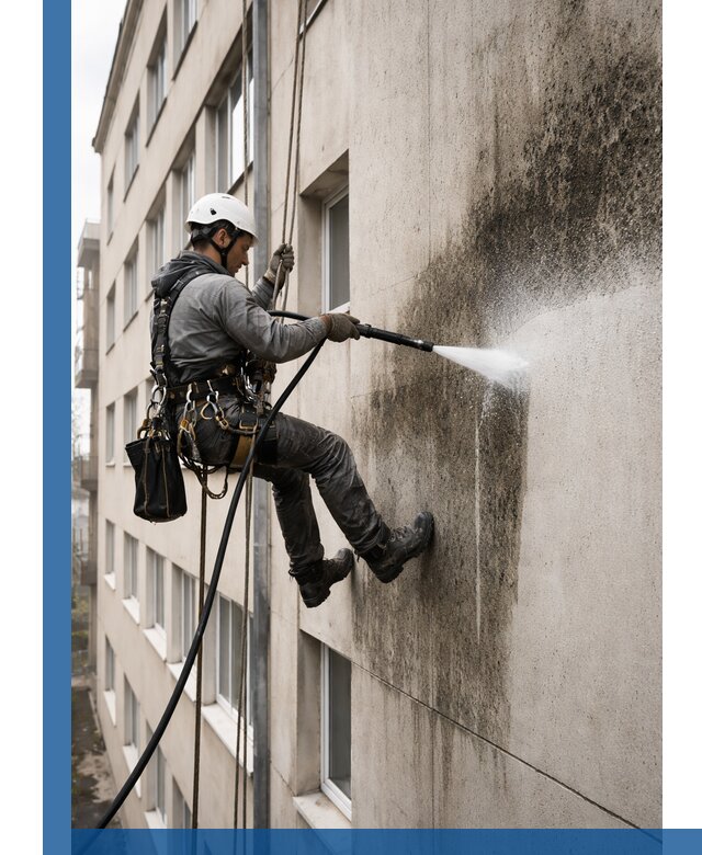 Профессиональная очистка фасадов от плесени в Междуреченске