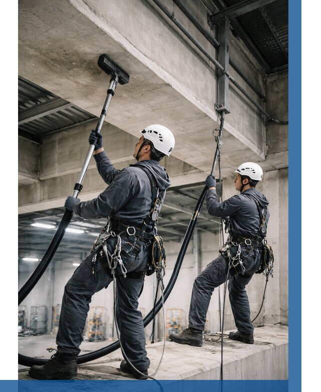 Обеспыливание потолочных конструкций в Междуреченске от 253 р. |ВЫСОТНИК-Мжд