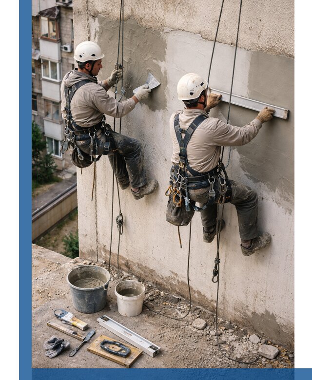 Комплексный ремонт штукатурного фасада с гарантией в Междуреченске