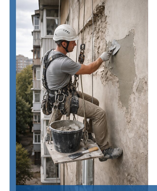 Восстановление фасадной штукатурки в Междуреченске с гарантией качества