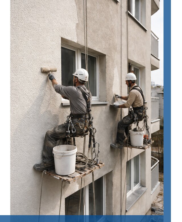 Нанесение короеда на фасад в Междуреченске от 455 р. | ВЫСОТНИК-Мжд