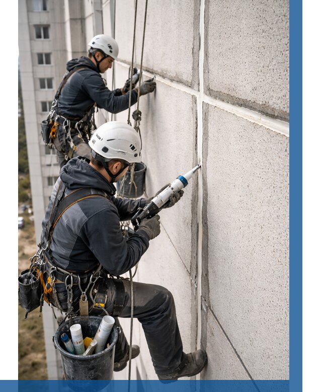Герметизация межпанельных швов в Междуреченске от 707 р. | ВЫСОТНИК-Мжд