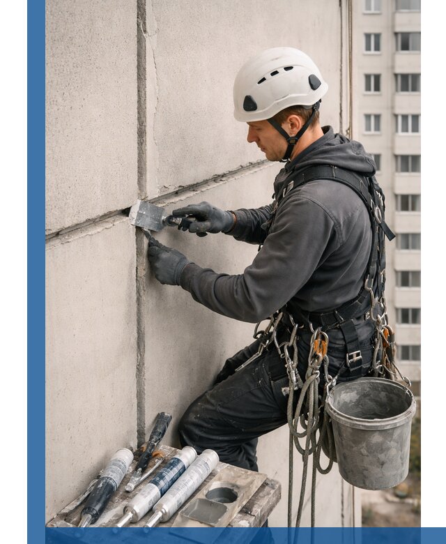 Ремонт межпанельных швов в Междуреченске герметизация и восстановление