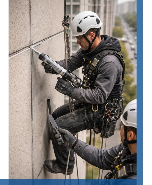 Первичная герметизация швов в Междуреченске от 606 р. | ВЫСОТНИК-Мжд