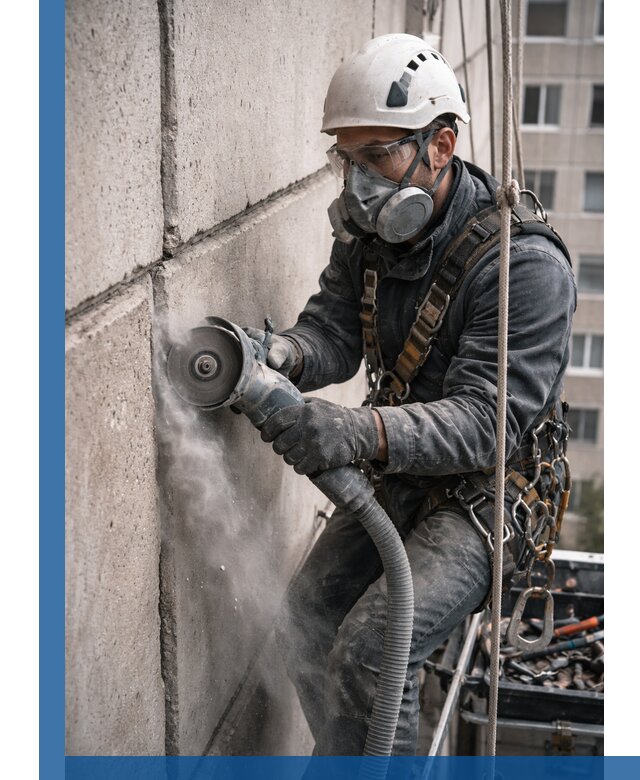 Штробление межпанельных швов в Междуреченске качественно и быстро