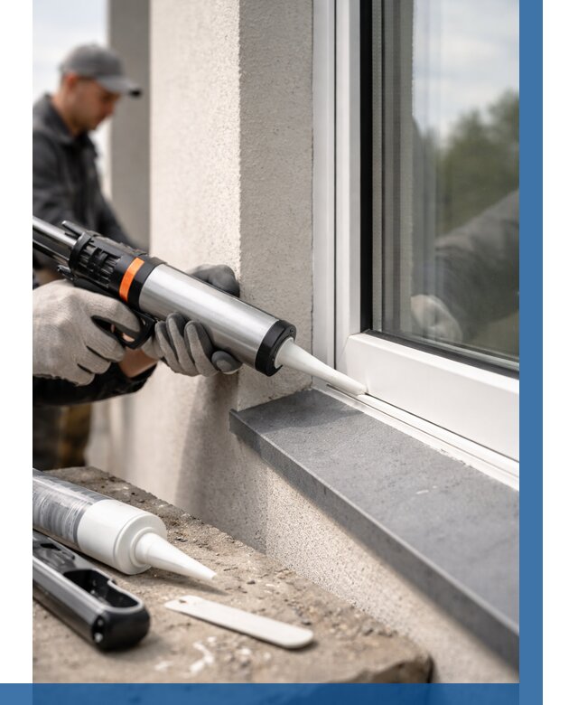 Герметизация монтажных швов окон в Междуреченске от 657 р. | ВЫСОТНИК-Мжд