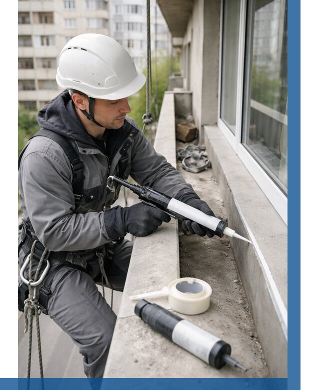 Герметизация швов лоджии в Междуреченске от 4547 р. | ВЫСОТНИК-Мжд