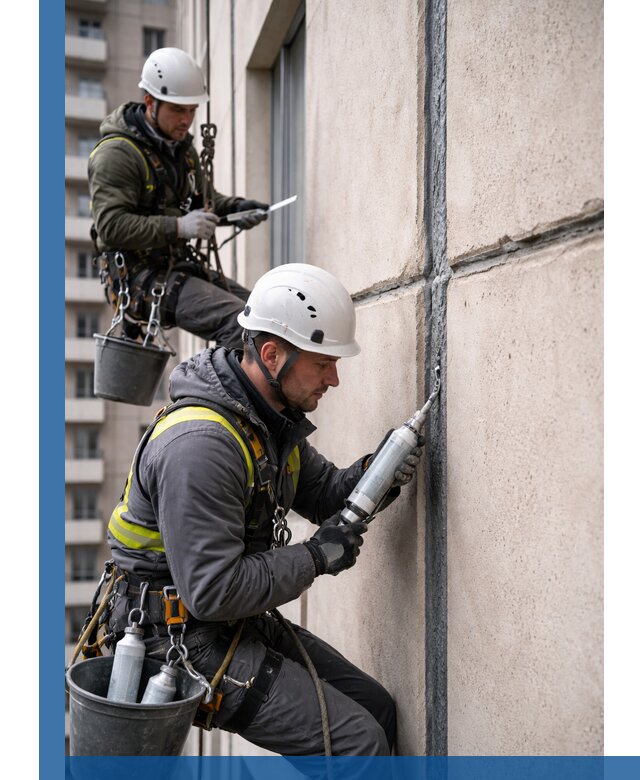 Герметизация деформационных швов фасада в Междуреченске качественно