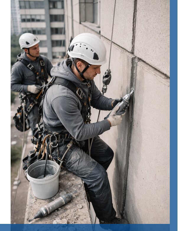 Ремонт деформационных швов здания в Междуреченске от 1011 р. | ВЫСОТНИК-Мжд