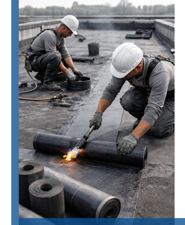 Ремонт рулонной кровли в Междуреченске герметизация и восстановление