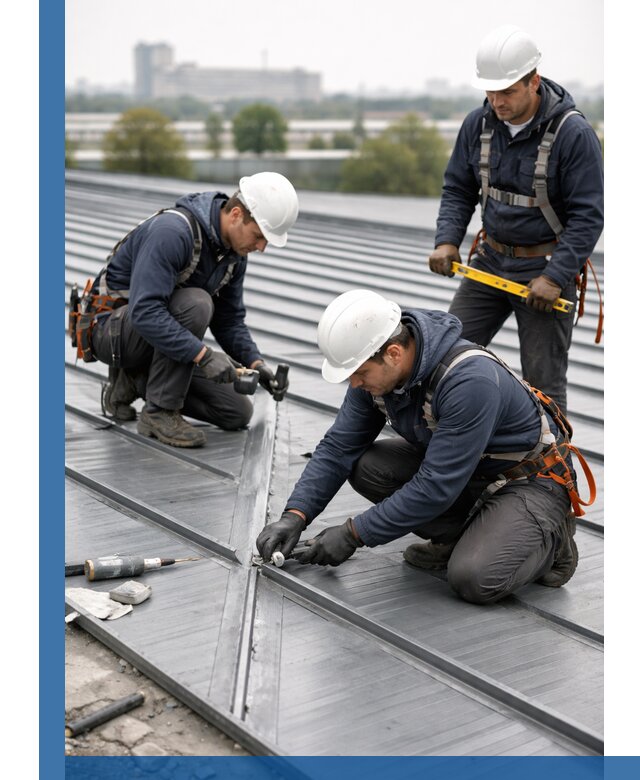 Ремонт фальцевой кровли в Междуреченске срочно и качественно