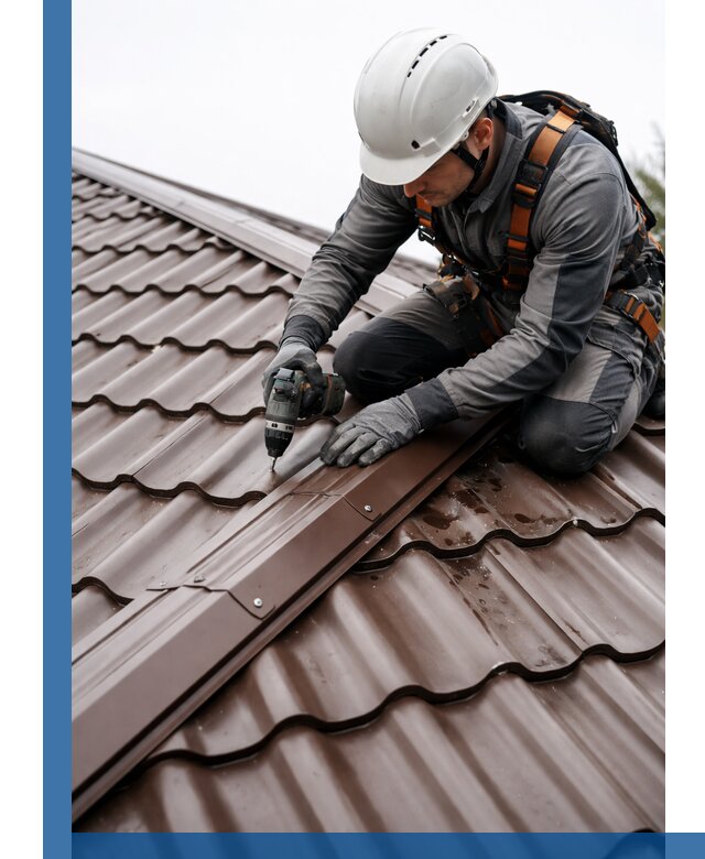 Ремонт металлочерепицы на крыше в Междуреченске профессионально