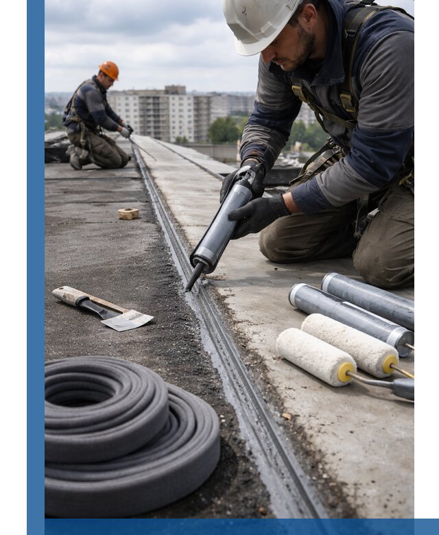 Герметизация швов кровли в Междуреченске с гарантией герметичности