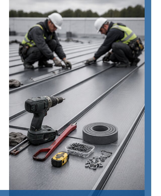 Монтаж фальцевой кровли в Междуреченске от 1819 р. | ВЫСОТНИК-Мжд