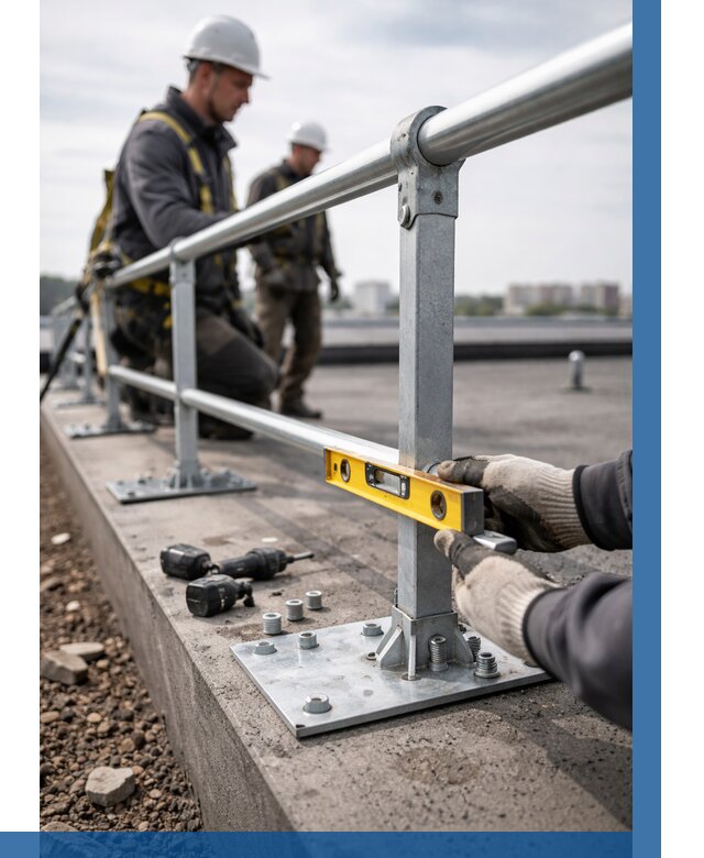 Монтаж кровельного ограждения в Междуреченске от 1213 р. | ВЫСОТНИК-Мжд