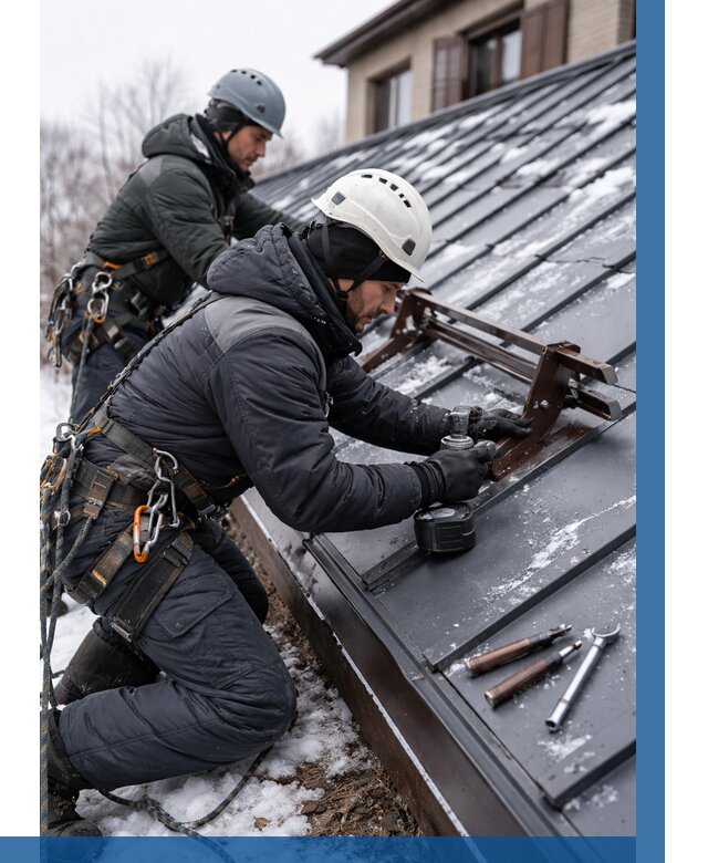 Монтаж снегозадержателей в Междуреченске от 455 р. | ВЫСОТНИК-Мжд