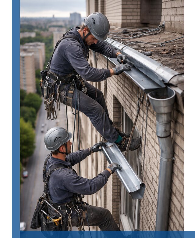 Ремонт водосточных желобов в Междуреченске, быстро и качественно