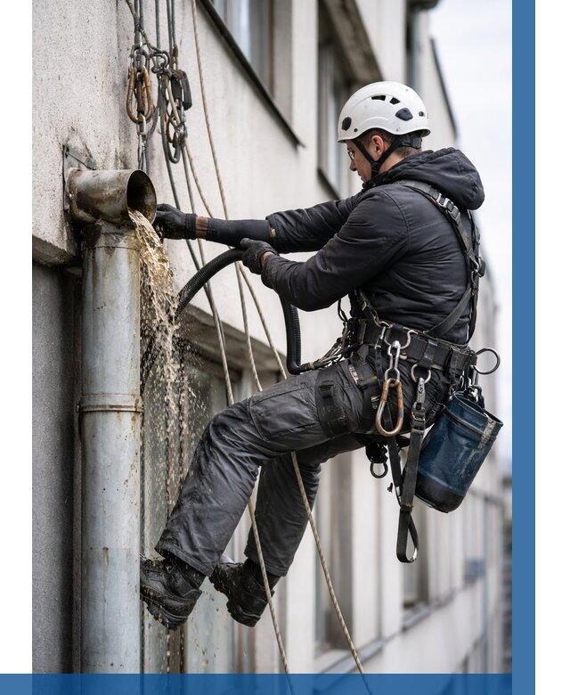 Прочистка водосточных труб в Междуреченске от 3537 р. | ВЫСОТНИК-Мжд