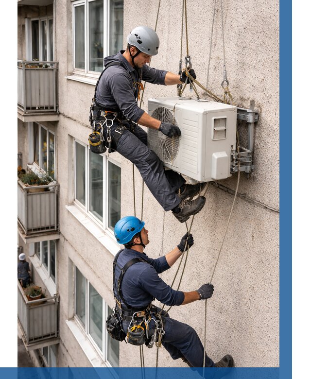 Перенос внешнего блока кондиционера в Междуреченске от 9095 р.| ВЫСОТНИК-Мжд