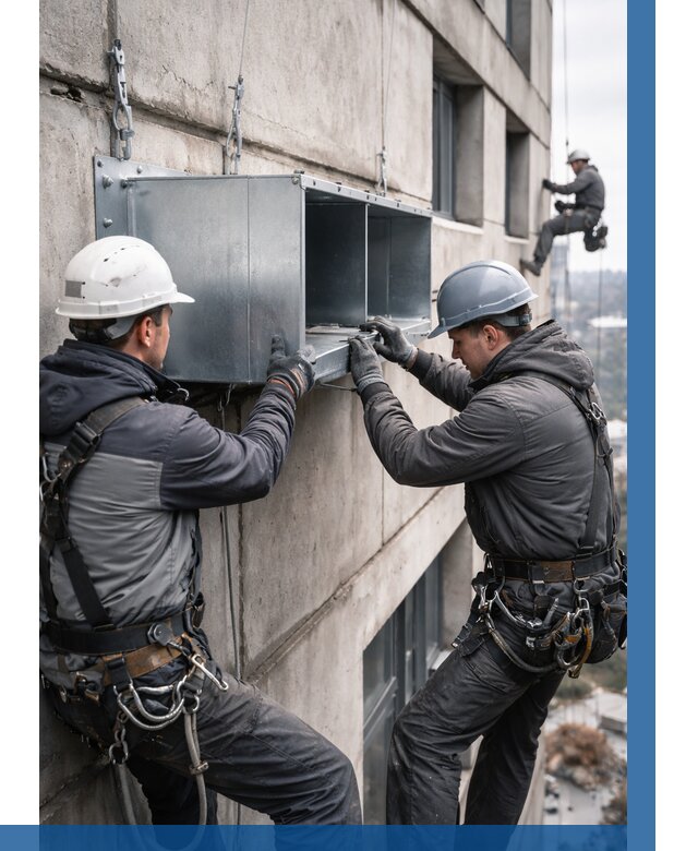 Монтаж вентиляционных коробов в Междуреченске от 3032 р. | ВЫСОТНИК-Мжд