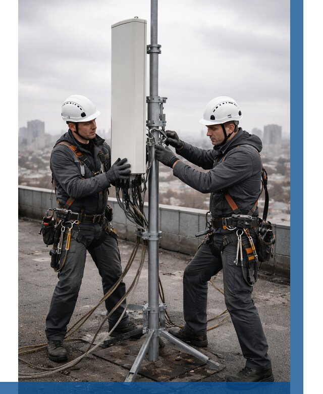 Монтаж антенн связи на крыше в Междуреченске от 8589 р. | ВЫСОТНИК-Мжд