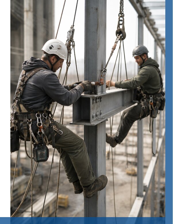 Монтаж металлоконструкций на высоте в Междуреченске от 3537 р. | ВЫСОТНИК-Мжд