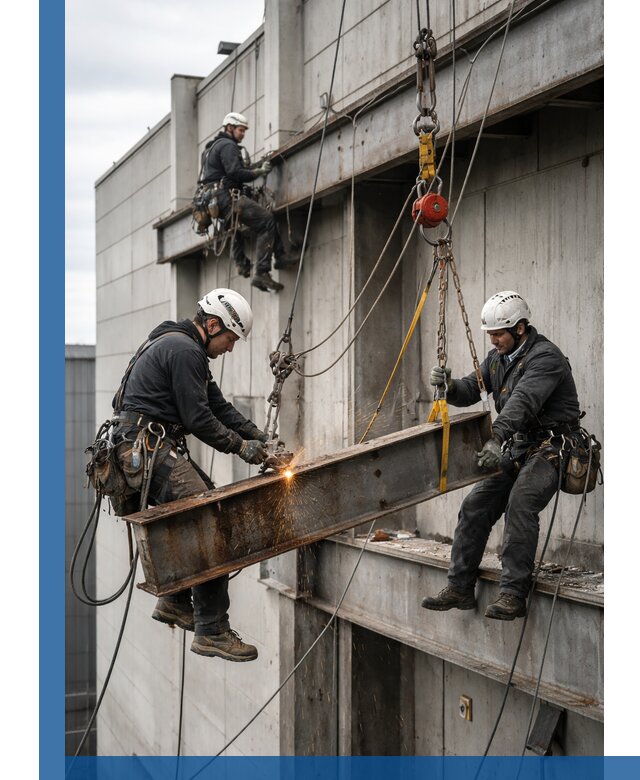 Демонтаж металлоконструкций на высоте в Междуреченске под ключ