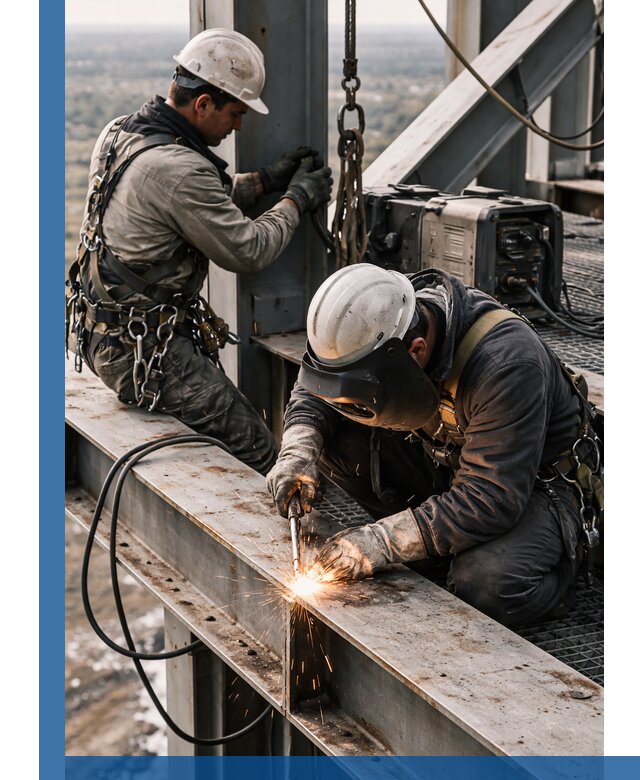 Высотные сварочные работы в Междуреченске для промышленных объектов