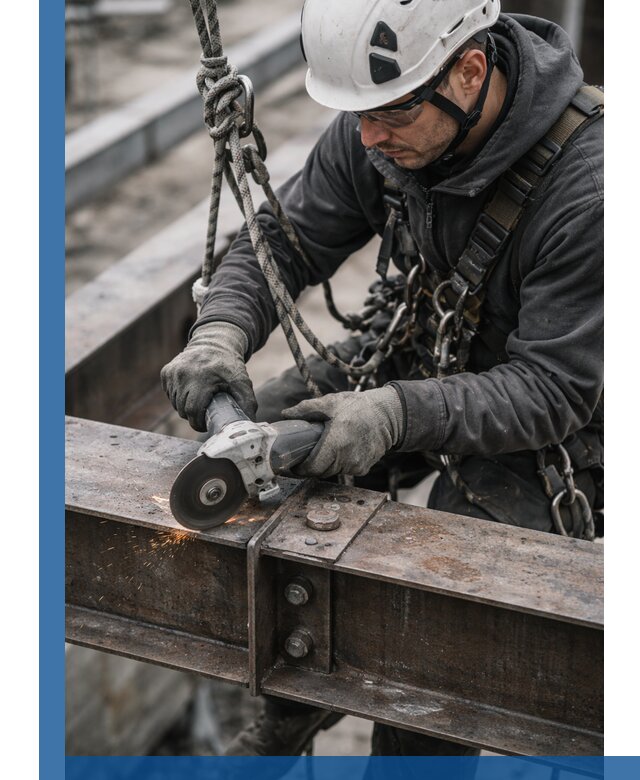 Резка металла на высоте в Междуреченске для зданий и конструкций