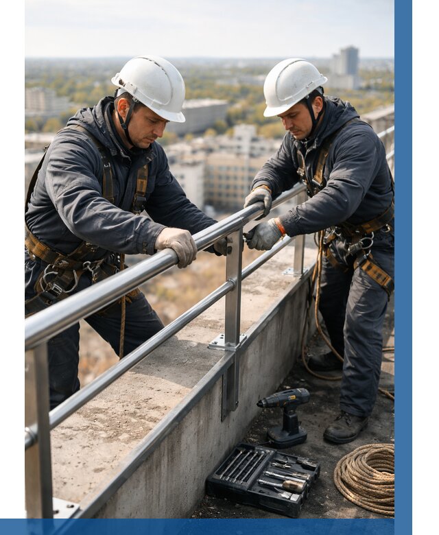 Монтаж перил на высоте в Междуреченске от 2526 р. | ВЫСОТНИК-Мжд