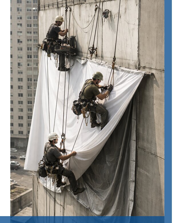 Замена баннерного полотна в Междуреченске от 6568 р. | ВЫСОТНИК-Мжд—заказать