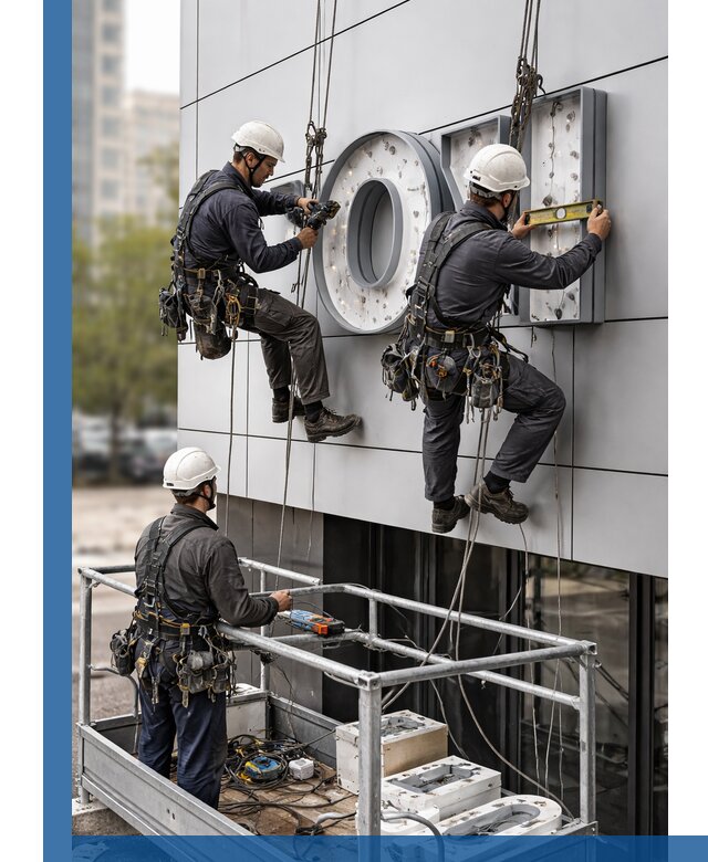 Профессиональный монтаж световых букв в Междуреченске под ключ