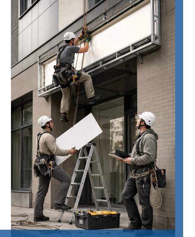 Монтаж светового короба в Междуреченске от 6568 р. | ВЫСОТНИК-Мжд