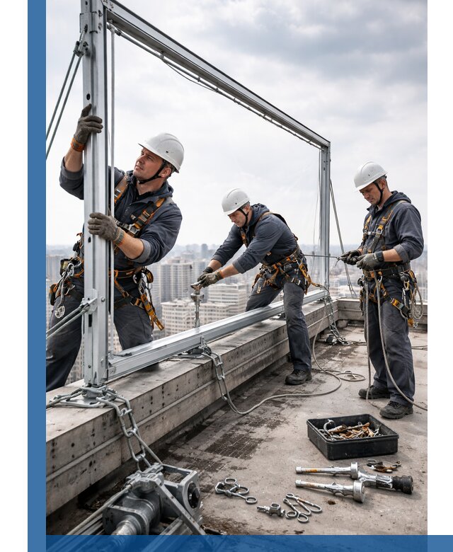 Монтаж крышных рекламных конструкций под ключ в Междуреченске