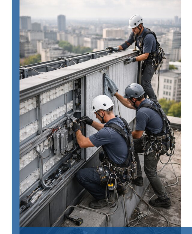 Профессиональное обслуживание крышной рекламы в Междуреченске под ключ