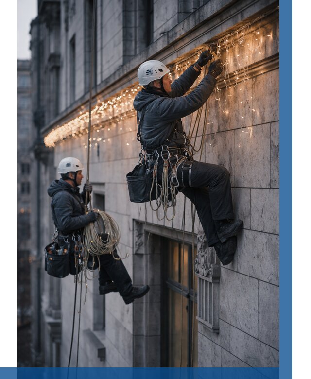 Монтаж новогодней иллюминации в Междуреченске от 8589 р. | ВЫСОТНИК-Мжд