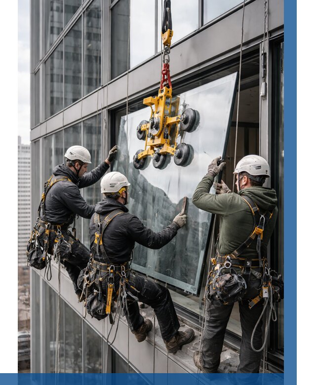 Фасадное остекление зданий под ключ в Междуреченске от 10105 р. | ВЫСОТНИК-Мжд