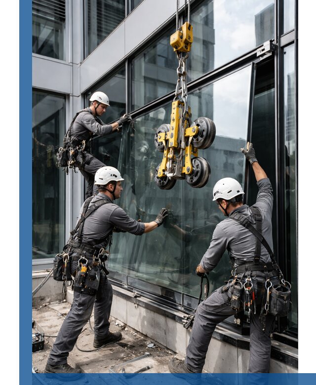 Структурное остекление фасадов в Междуреченске монтаж и обслуживание