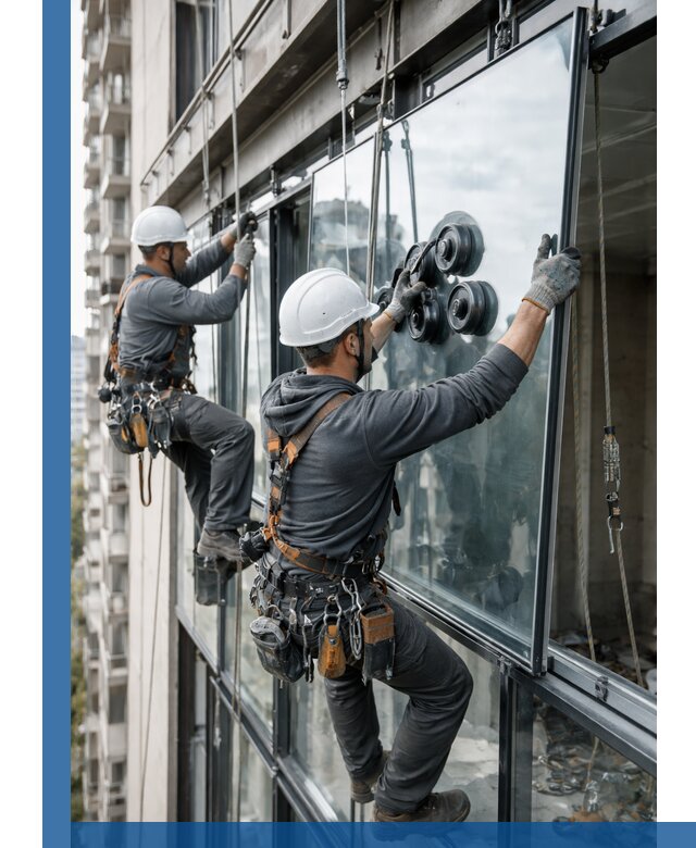 Витражное остекление фасадов и лоджий в Междуреченске под ключ