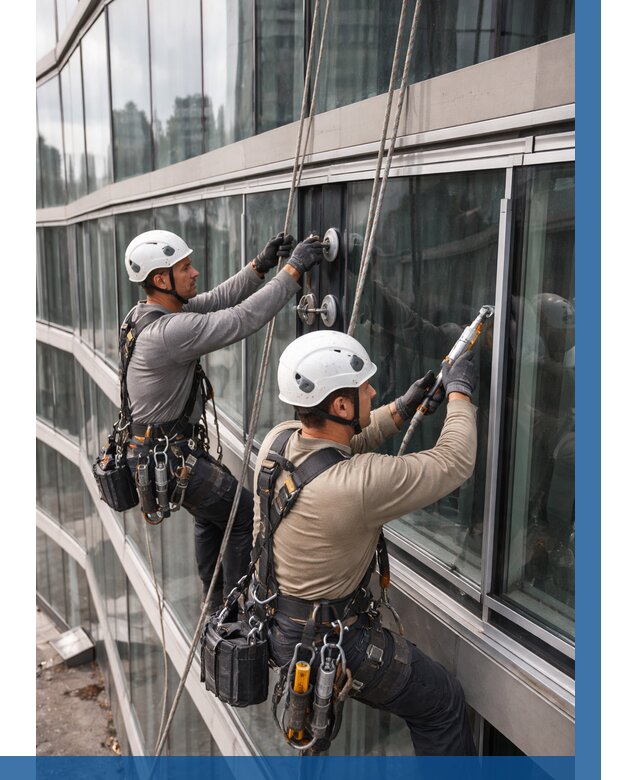 Радиусное остекление фасада в Междуреченске от 12126 р. | ВЫСОТНИК-Мжд