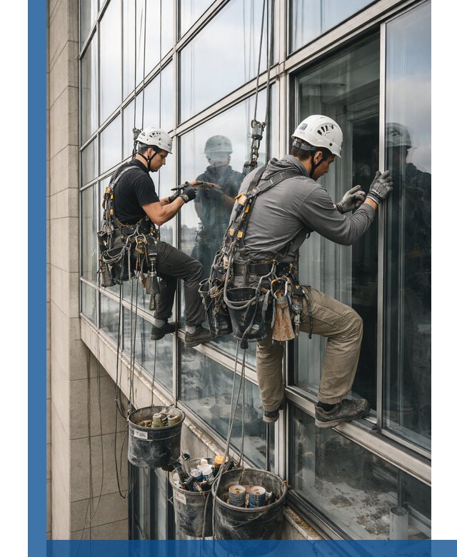 Ремонт витражных конструкций и фасадного остекления в Междуреченске