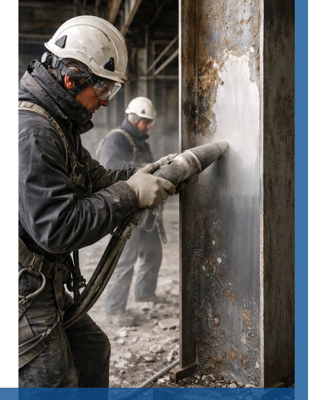 Удаление старой краски с металла в Междуреченске от 455 р. | ВЫСОТНИК-Мжд