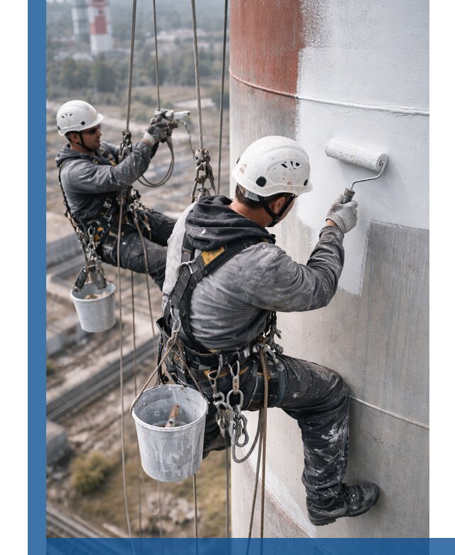 Покраска дымовых труб в Междуреченске: антикоррозийная защита и восстановление