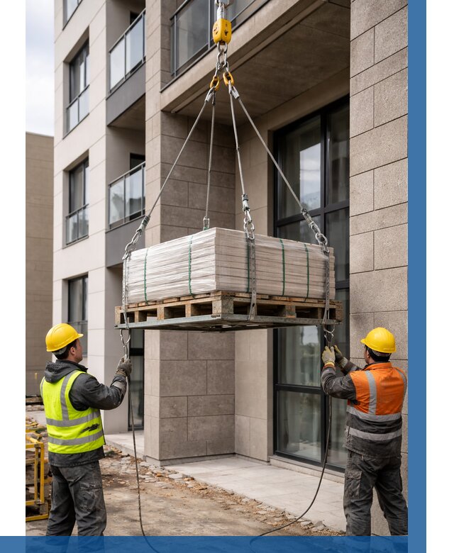 Подъем керамогранита на этаж в Междуреченске от 3537 р. | ВЫСОТНИК-Мжд