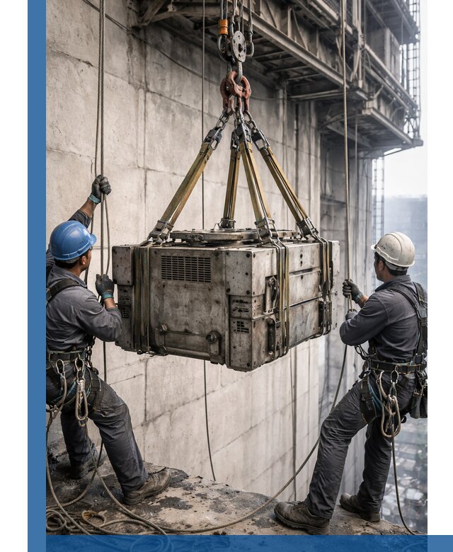 Такелажные работы на высоте, подъем и монтаж грузов в Междуреченске