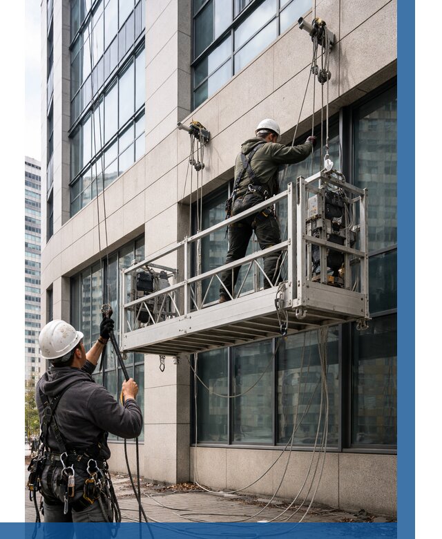 Монтаж и подъем фасадной люльки в Междуреченске от 12126 р. | ВЫСОТНИК-Мжд