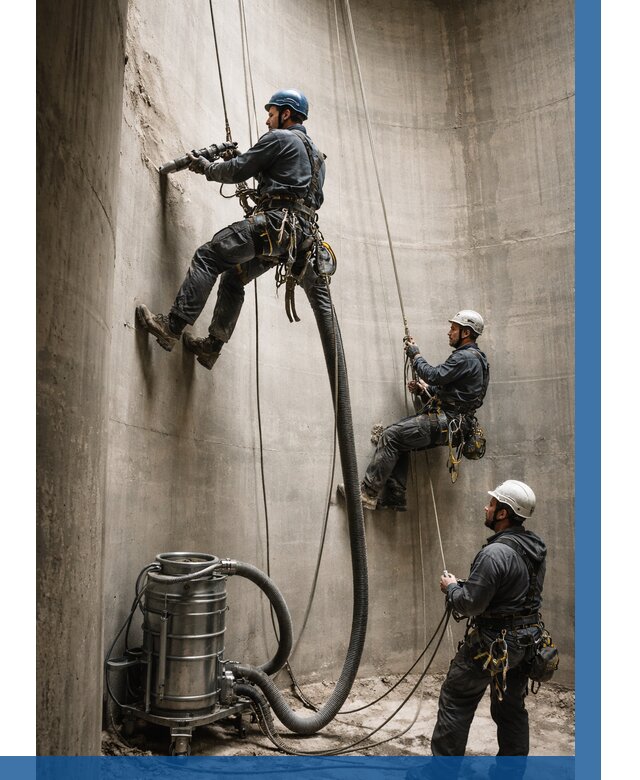 Зачистка силосов в Междуреченске от 4547 р. Договор и смета ВЫСОТНИК-Мжд